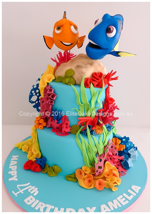 Dory with Nemo girls birthday cake